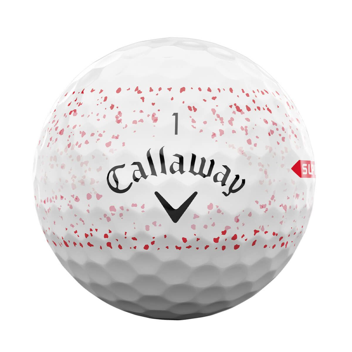 キャロウェイ　スーパーソフト スプラッター360 2024年モデル ゴルフボール　1ダース（12球入り） レッド 詳細3