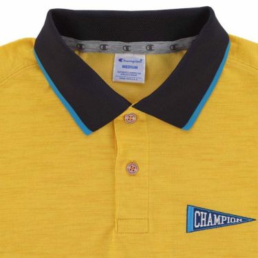 チャンピオンゴルフ ChampionGOLF　メンズ ペナントロゴ刺繍 トリコカラー UVカット 半袖 ポロシャツ C3-ZG303　2024年モデル 詳細3