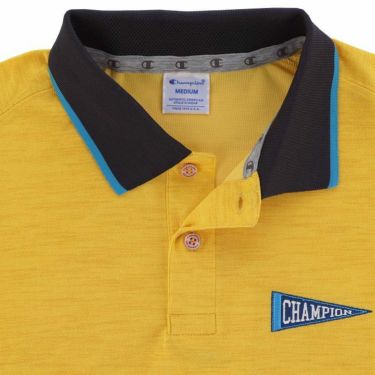 チャンピオンゴルフ ChampionGOLF　メンズ ペナントロゴ刺繍 トリコカラー UVカット 半袖 ポロシャツ C3-ZG303　2024年モデル 詳細4