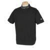チャンピオンゴルフ ChampionGOLF　メンズ ワッフル生地 遮熱 星条旗刺繍 半袖 Vガゼット モックネックシャツ C3-ZG307　2024年モデル ブラック（090）