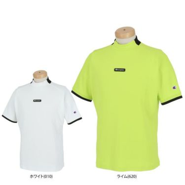 チャンピオンゴルフ ChampionGOLF　メンズ 配色切替 部分メッシュ 半袖 モックネックシャツ C3-ZG309　2024年モデル 詳細1