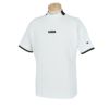 チャンピオンゴルフ ChampionGOLF　メンズ 配色切替 部分メッシュ 半袖 モックネックシャツ C3-ZG309　2024年モデル ホワイト（010）