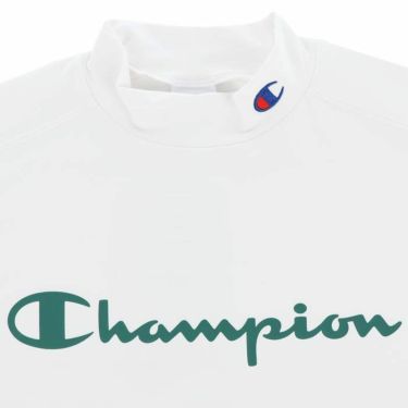 チャンピオンゴルフ ChampionGOLF　メンズ ロゴプリント UVカット ジャージー素材 長袖 モックネックシャツ C3-ZG402　2024年モデル 詳細3