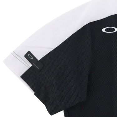 オークリー OAKLEY　メンズ SKULL 接触冷感 メッシュ 生地切替 カラーブロック ストレッチ 半袖 モックネックシャツ FOA406432　2024年モデル 詳細6