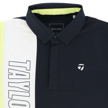 テーラーメイド TaylorMade　メンズ ロゴプリント カラーブロック 半袖 ポロシャツ TL426　2024年モデル 詳細3