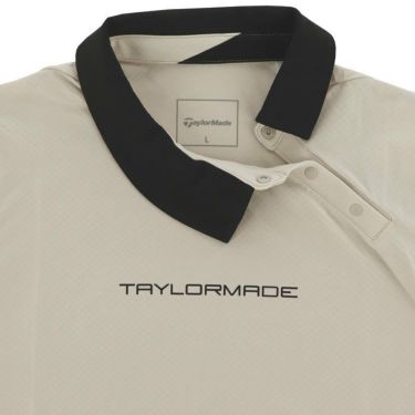 テーラーメイド TaylorMade　レディース ロゴプリント バイカラー T-ICE 半袖 サイドスナップ ポロシャツ TL456　2024年モデル 詳細4