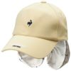 ルコック Le coq sportif　レディース 日除け付き キャップ QGCXJC03W BG00 ベージュ　2024年モデル ベージュ（BG00）
