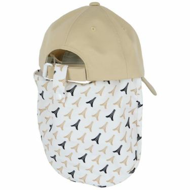 ルコック Le coq sportif　レディース 日除け付き キャップ QGCXJC03W BG00 ベージュ　2024年モデル 詳細3