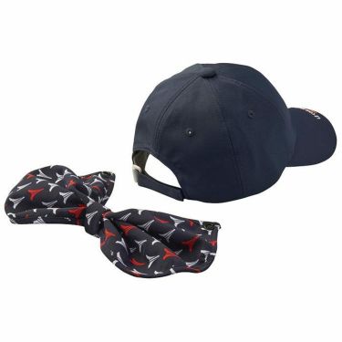 ルコック Le coq sportif　レディース 日除け付き キャップ QGCXJC03W NV00 ネイビー　2024年モデル 詳細1