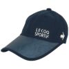 ルコック Le coq sportif　レディース つば広 UVセル キャップ QGCXJC05 NV00 ネイビー　2024年モデル ネイビー（NV00）