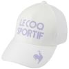 ルコック Le coq sportif　レディース 撥水 ストレッチ 防風 レインキャップ QGCXJC30 WH00 ホワイト　2024年モデル ホワイト（WH00）