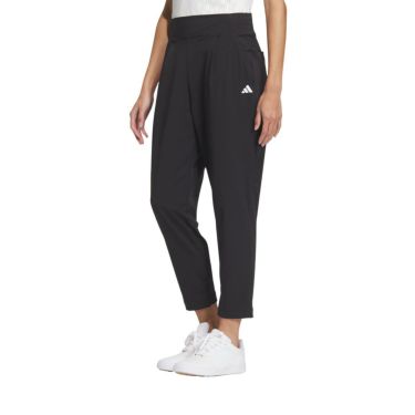 アディダス adidas　レディース 4WAYストレッチ テーパード アンクルパンツ IKJ68　2024年モデル ブラック（IN2785）