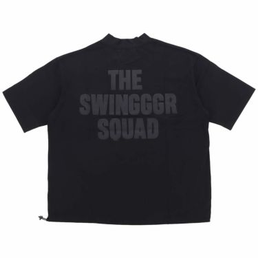 ザ スウィンガー THE SWINGGGR　メンズ バックロゴプリント 胸ポケット ストレッチ 半袖 モックネックシャツ 0124-SWG-CT002　2024年モデル 詳細2