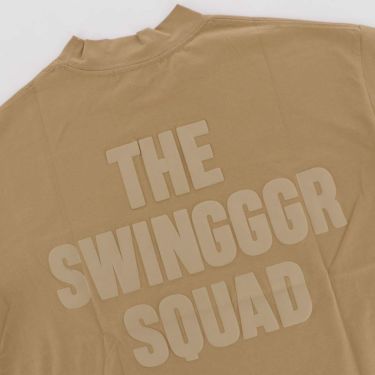 ザ スウィンガー THE SWINGGGR　メンズ バックロゴプリント 胸ポケット ストレッチ 半袖 モックネックシャツ 0124-SWG-CT002　2024年モデル 詳細4