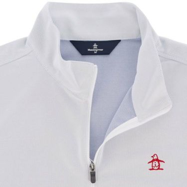 マンシングウェア Munsingwear　メンズ ペンギンモチーフ ジャカード ストレッチ 半袖 ハーフジップシャツ MGMXJA09　2024年モデル 詳細2