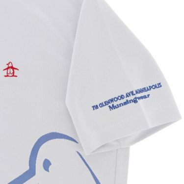 マンシングウェア Munsingwear　メンズ ペンギンモチーフ ジャカード ストレッチ 半袖 ハーフジップシャツ MGMXJA09　2024年モデル 詳細4