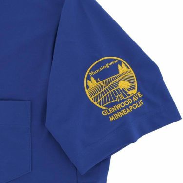マンシングウェア Munsingwear　メンズ 鹿の子 ロゴモチーフ刺繍 ストレッチ 胸ポケット付き 半袖 ポロシャツ MGMXJA17　2024年モデル 詳細5