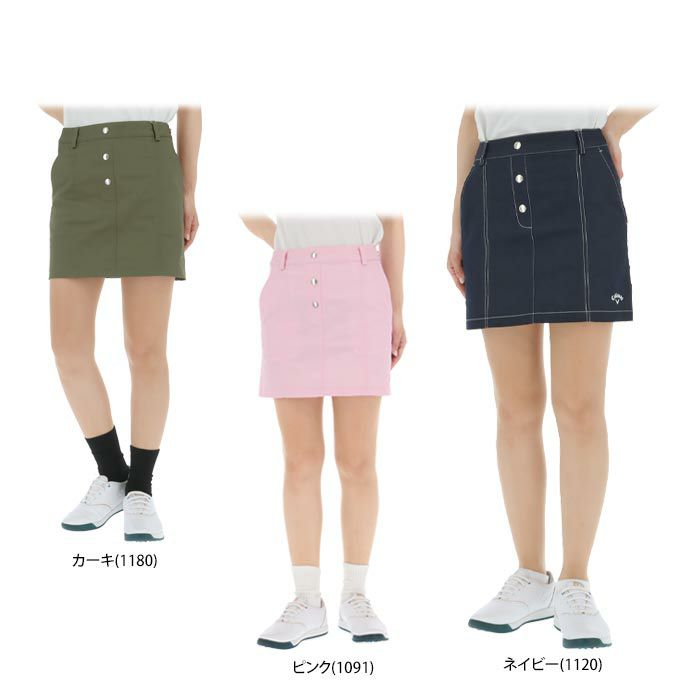 キャロウェイ Callaway　レディース ストレッチ ツイル スカート C24128207　2024年モデル 詳細1