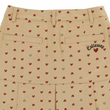 キャロウェイ Callaway　レディース ラブキャロウェイ ハートプリント 総柄 裾プリーツ スカート C24128222　2024年モデル 詳細4