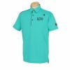 ルコック Le coq sportif　メンズ ロゴデザイン ワッペン 半袖 ポロシャツ QGMXJA02　2024年モデル グリーン（GR00）