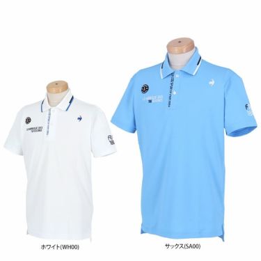 ルコック Le coq sportif　メンズ ロゴ刺繍 ワッペン 半袖 ポロシャツ QGMXJA17　2024年モデル 詳細1