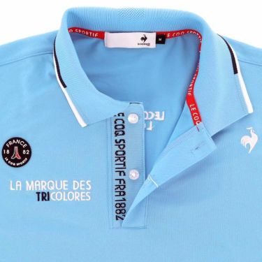ルコック Le coq sportif　メンズ ロゴ刺繍 ワッペン 半袖 ポロシャツ QGMXJA17　2024年モデル 詳細4
