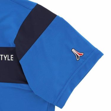 ルコック Le coq sportif　メンズ ロゴプリント 配色切替 半袖 ポロシャツ QGMXJA19　2024年モデル 詳細5