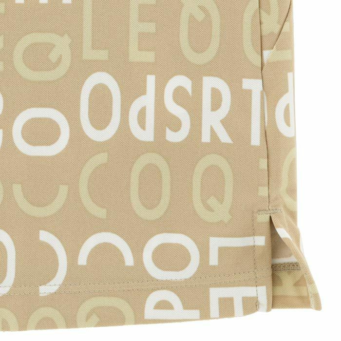 ルコック Le coq sportif　レディース 総柄 ロゴプリント 裏鹿の子 半袖 ポロシャツ QGWXJA03　2024年モデル 詳細6