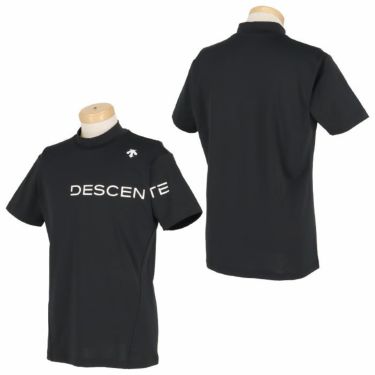 デサントゴルフ DESCENTE GOLF　メンズ クーリング ベアスムース生地 ロゴプリント UVカット 半袖 モックネックシャツ DGMXJA17　2024年モデル 詳細2