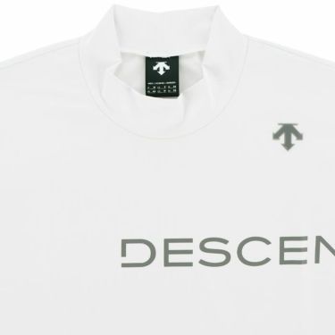 デサントゴルフ DESCENTE GOLF　メンズ クーリング ベアスムース生地 ロゴプリント UVカット 半袖 モックネックシャツ DGMXJA17　2024年モデル 詳細3