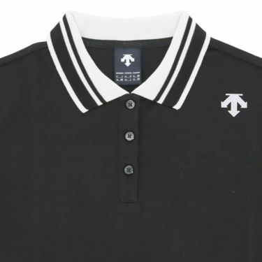 デサントゴルフ DESCENTE GOLF　レディース 配色ライン 天竺素材 UVカット 半袖 ポロシャツ DGWXJA11　2024年モデル 詳細3