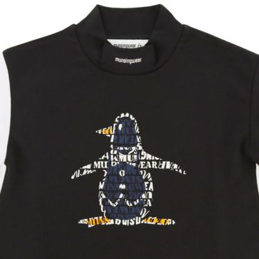 マンシングウェア Munsingwear　レディース ENVOY ペンギンプリント アシンメトリー カラーブロック 半袖 モックネックシャツ MEWXJA04　2024年モデル 詳細3