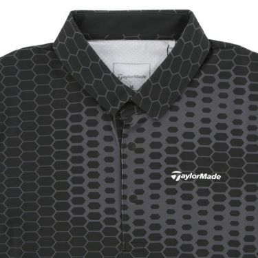 テーラーメイド TaylorMade　メンズ T-ICE グラデーション 総柄 クーリング 半袖 ポロシャツ TL403　2024年モデル 詳細3