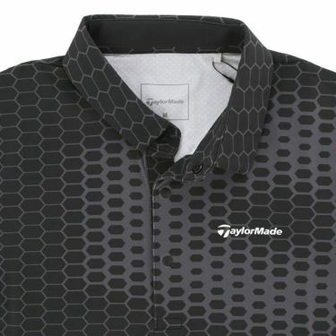 テーラーメイド TaylorMade　メンズ T-ICE グラデーション 総柄 クーリング 半袖 ポロシャツ TL403　2024年モデル 詳細4