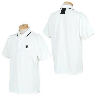 フットジョイ FootJoy　メンズ ロゴデザイン ジャガード メッシュ衿 半袖 ポロシャツ FJ-S24-S03　2024年モデル 詳細2