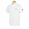 キャロウェイ Callaway　メンズ バックロゴプリント クローズドメッシュ ストレッチ 半袖 モックネックシャツ C24134119　2024年モデル ホワイト（1030）