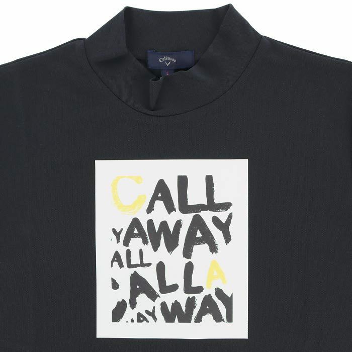 キャロウェイ Callaway　レディース 鹿の子 ロゴデザイン ストレッチ 半袖 モックネックシャツ C24134213　2024年モデル 詳細3