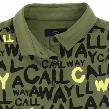 キャロウェイ Callaway　レディース ロゴプリント 天竺 半袖 ポロシャツ C24134214　2024年モデル 詳細4