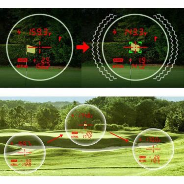 グリーンオン レーザー距離計　LASER CADDIE レーザーキャディー 赤緑表示モデル GL04　ブラック 詳細2