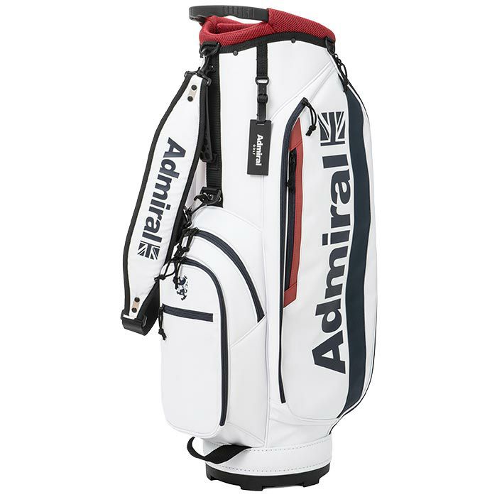 Admiral キャディバッグ ホワイト/ピンク/ブラック ADMRIAL キャディ