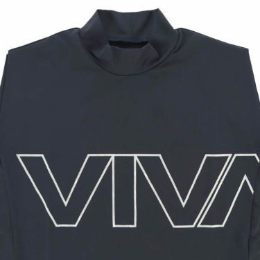 ビバハート VIVA HEART　レディース ビッグロゴプリント ノースリーブ モックネックシャツ 012-21444　2024年モデル 詳細3