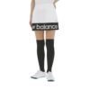 ニューバランスゴルフ　レディース SPORT ラメロゴプリント 配色切替 インナーパンツ一体型 スカート 012-4134508　2024年モデル ホワイト（030）