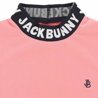 ジャックバニー Jack Bunny!!　メンズ ロゴジャガード ストレッチ 半袖 ドルマンスリーブ モックネック シャツ 262-4167525　2024年モデル 詳細3