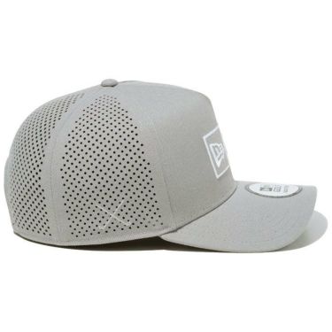 ニューエラ NEW ERA　パンチングメッシュ キャップ 9FORTY A-Frame Laser Perforated Box Logo ボックスロゴ 14109279 グレー　2024年モデル 詳細1