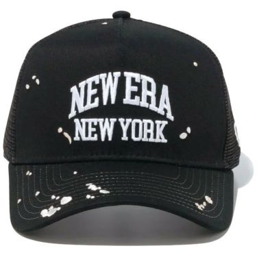 ニューエラ NEW ERA　キャップ 9FORTY A-Frame トラッカー Splash Embroidery スプラッシュエンブロイダリー 14109676 ブラック　2024年モデル 詳細1