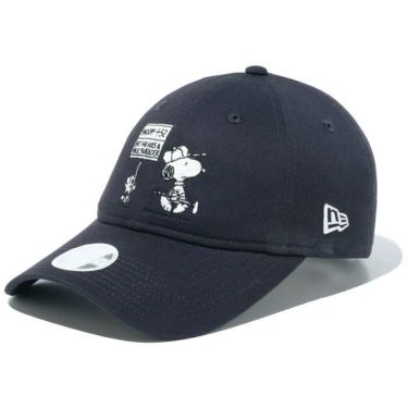 ニューエラ NEW ERA　レディース キャップ 9TWENTY ロングバイザー PEANUTS ピーナッツ 14124325 ネイビー　2024年モデル 詳細1