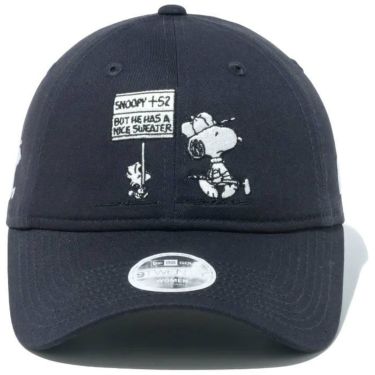 ニューエラ NEW ERA　レディース キャップ 9TWENTY ロングバイザー PEANUTS ピーナッツ 14124325 ネイビー　2024年モデル 詳細2