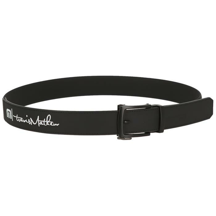 トラヴィスマシュー Travis Mathew　メンズ ロゴ刺繍 セレーション ベルト 7AJ082 0BLK ブラック　2024年モデル ブラック（0BLK）