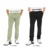 デサントゴルフ DESCENTE GOLF　メンズ ロゴデザイン スラックスパターン ストレッチ ロングパンツ DGMXJD07　2024年モデル [裾上げ対応1●]