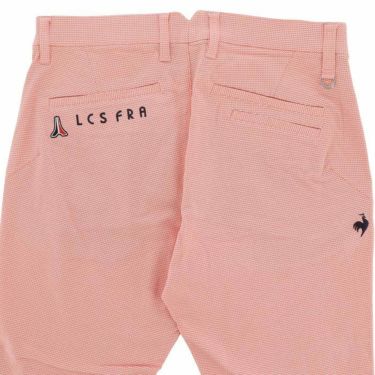 ルコック Le coq sportif　メンズ ロゴ刺繍 千鳥柄 ドビー素材 ストレッチ テーパード 9分丈 パンツ QGMXJD04　2024年モデル 詳細4